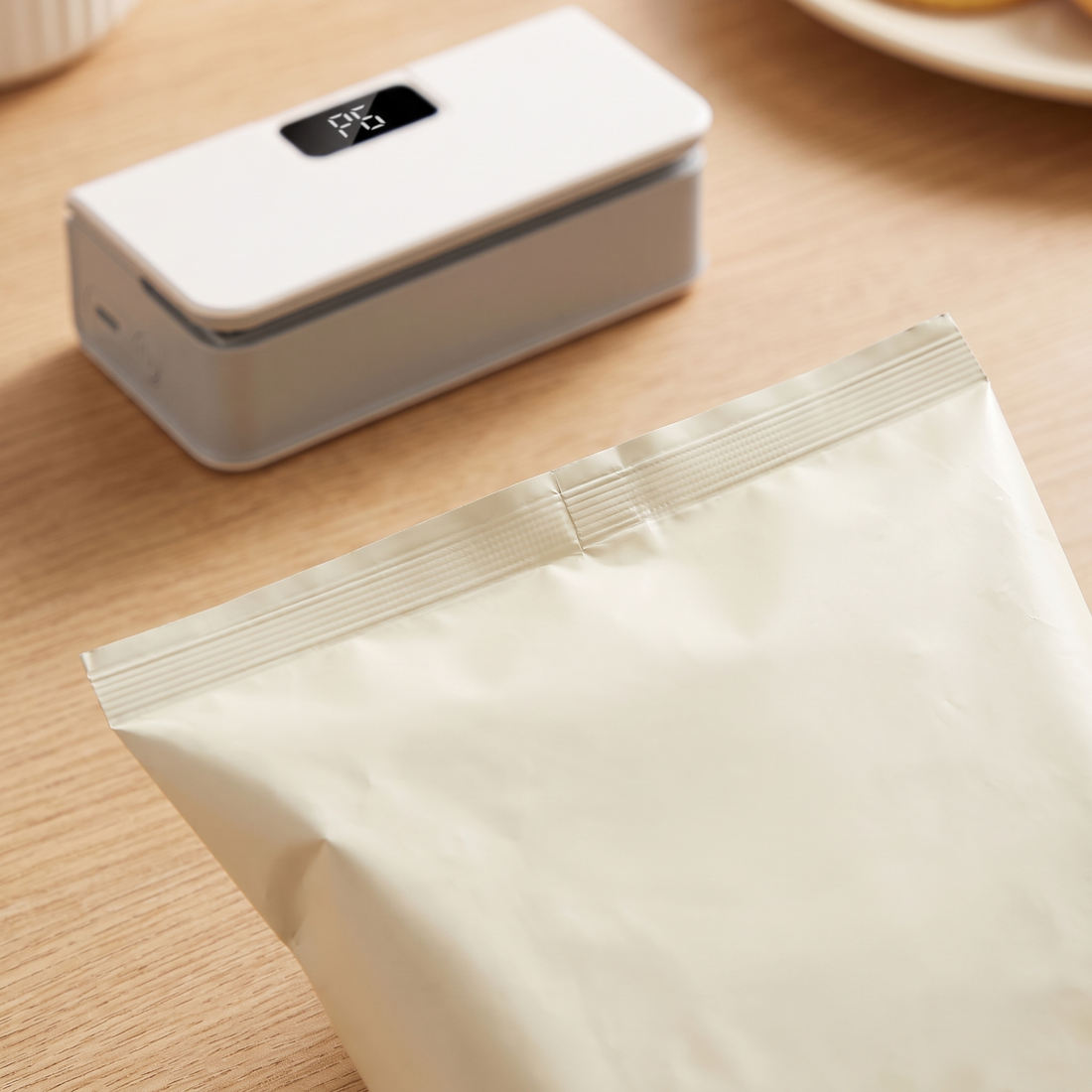 Soudure nette sur un sachet refermé avec GULPO Préserve