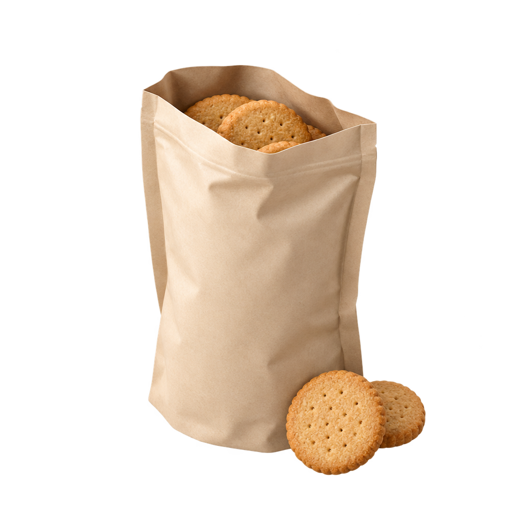 Un sachet de biscuits entamé